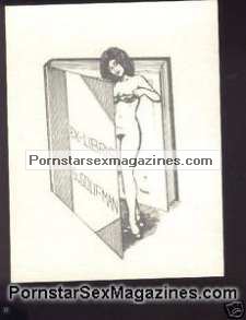 exlibris nude erotic bookplate